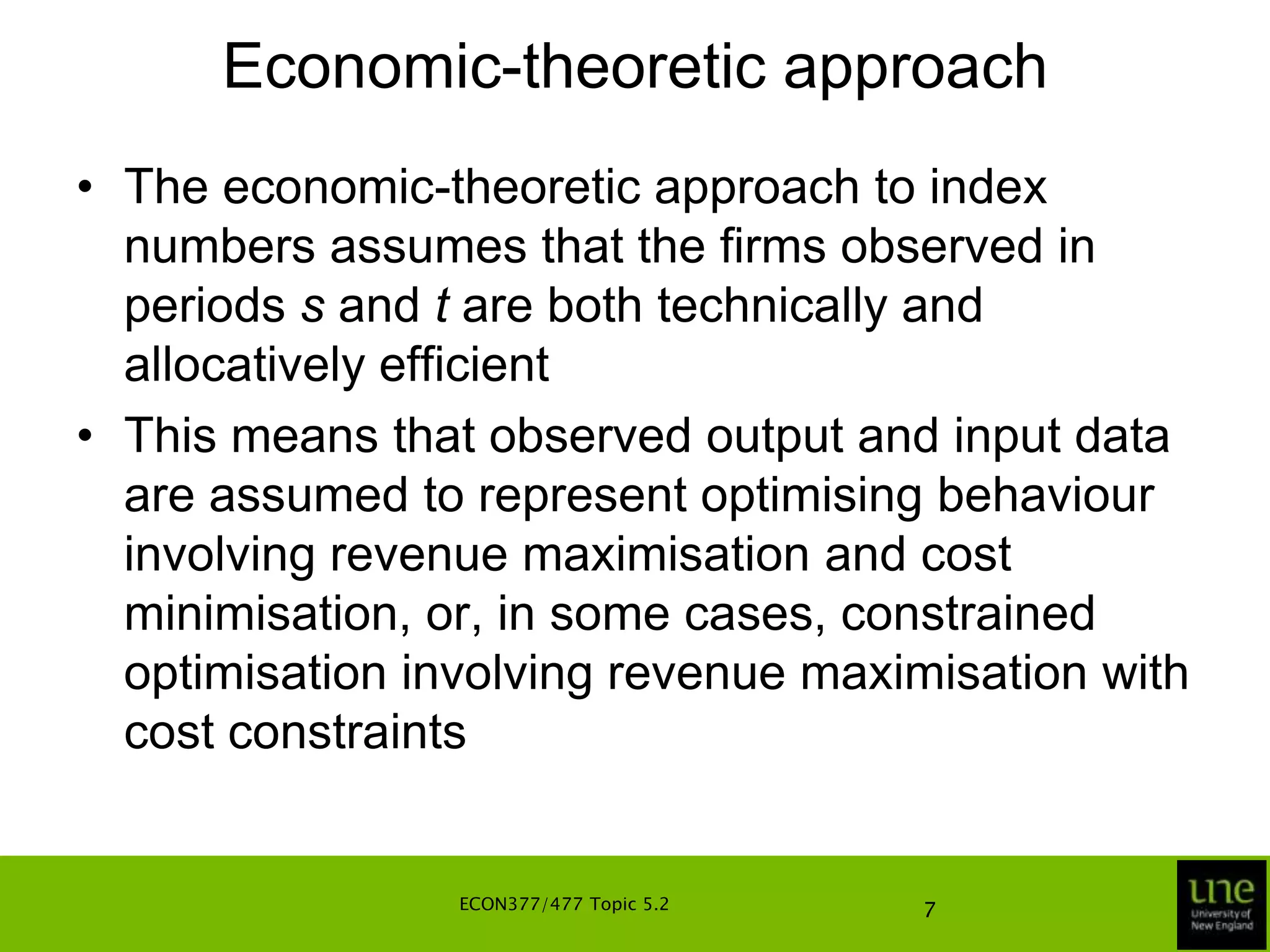 qms and qmt represent output quantities in periods s and t, respectively (m = 1,2,...,M)