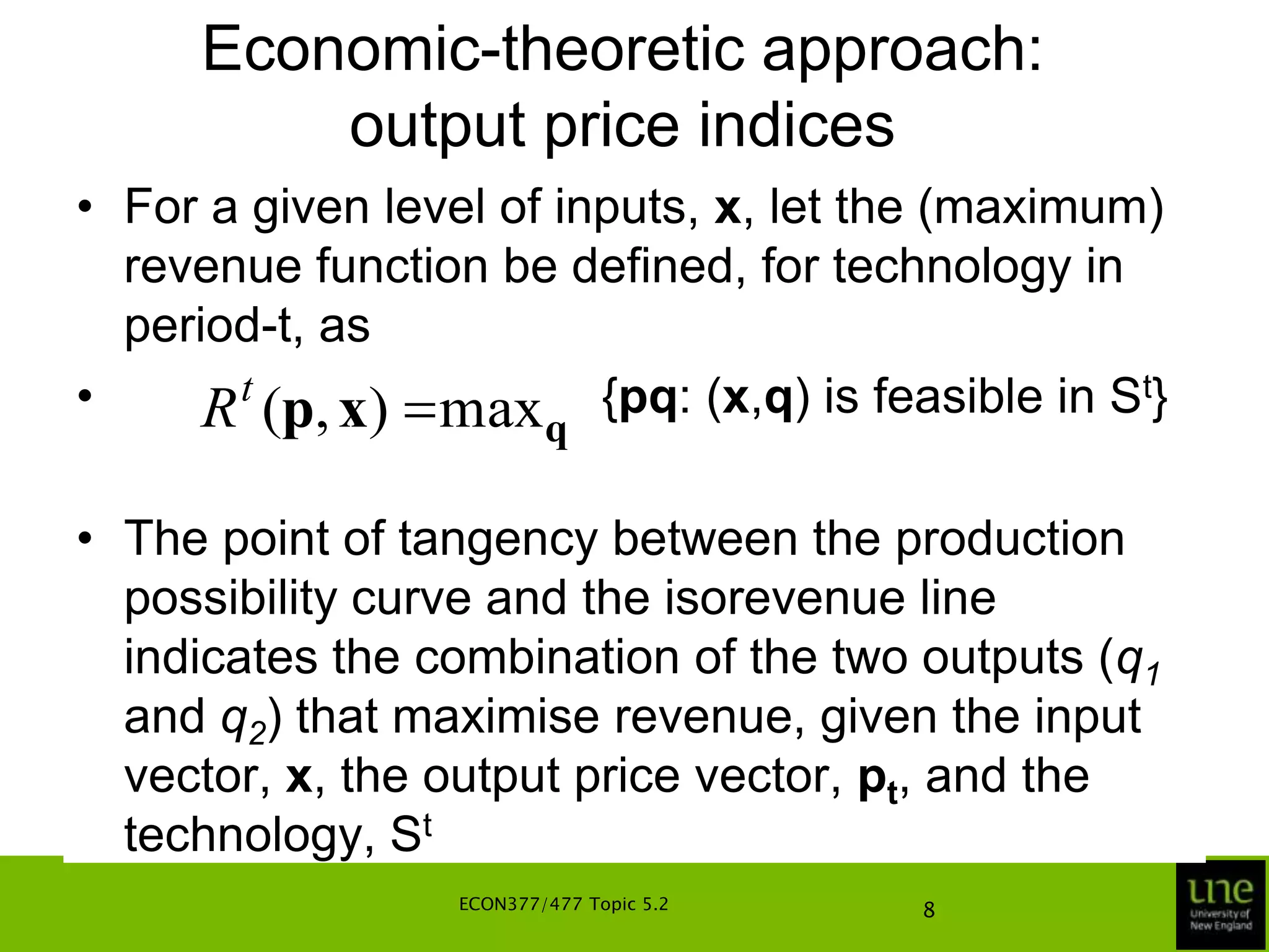 wns and wnt represent input prices in periods s and t, respectively
