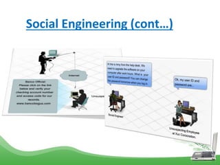 Social Engineering (cont…)
 