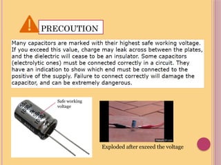 PRECOUTION
Safe working
voltage
Exploded after exceed the voltage
 