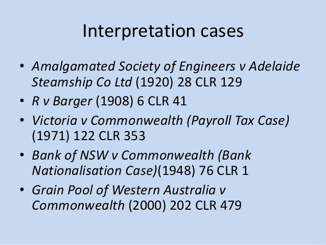 Constitutional Law Constitutional Interpretation Constitutional Law Constitutional Interpretation