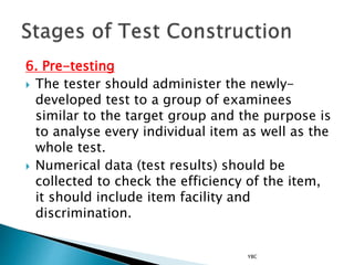 Designing Classroom Language Tests | PPTX