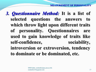 Personality and Job Behavior | PPT