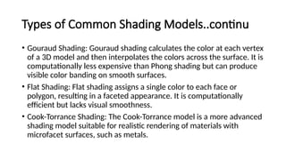 Topic5_Shading Models in computer graphics .pptx