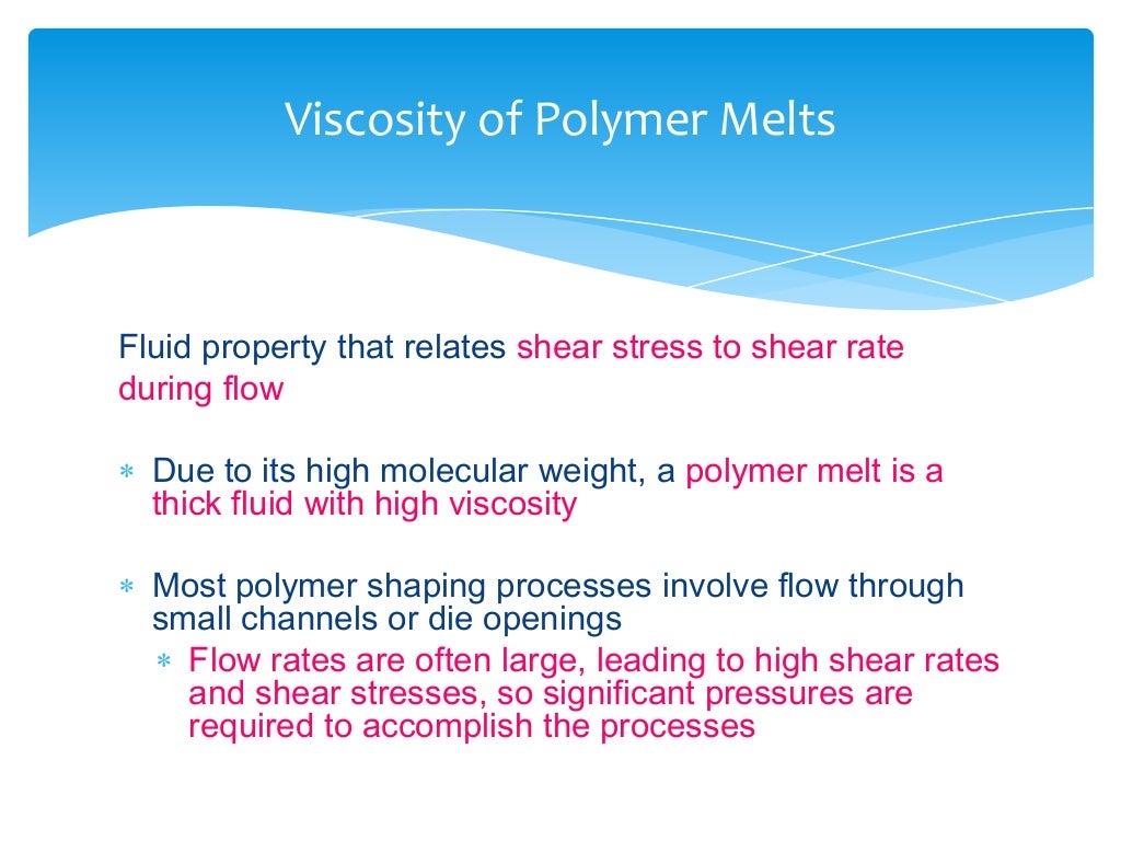 Topic 5 shaping process for plastics 160214