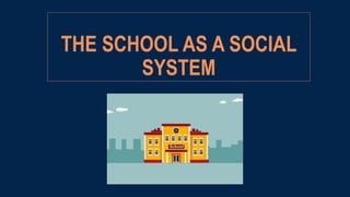 Chapter 1 The School As A Social System – HDRWPT