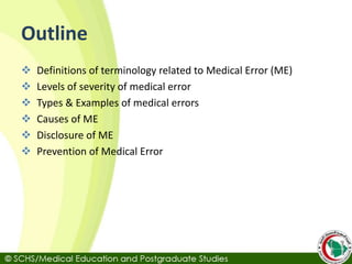 SCHS Topic6: Medical Errors | PPTX