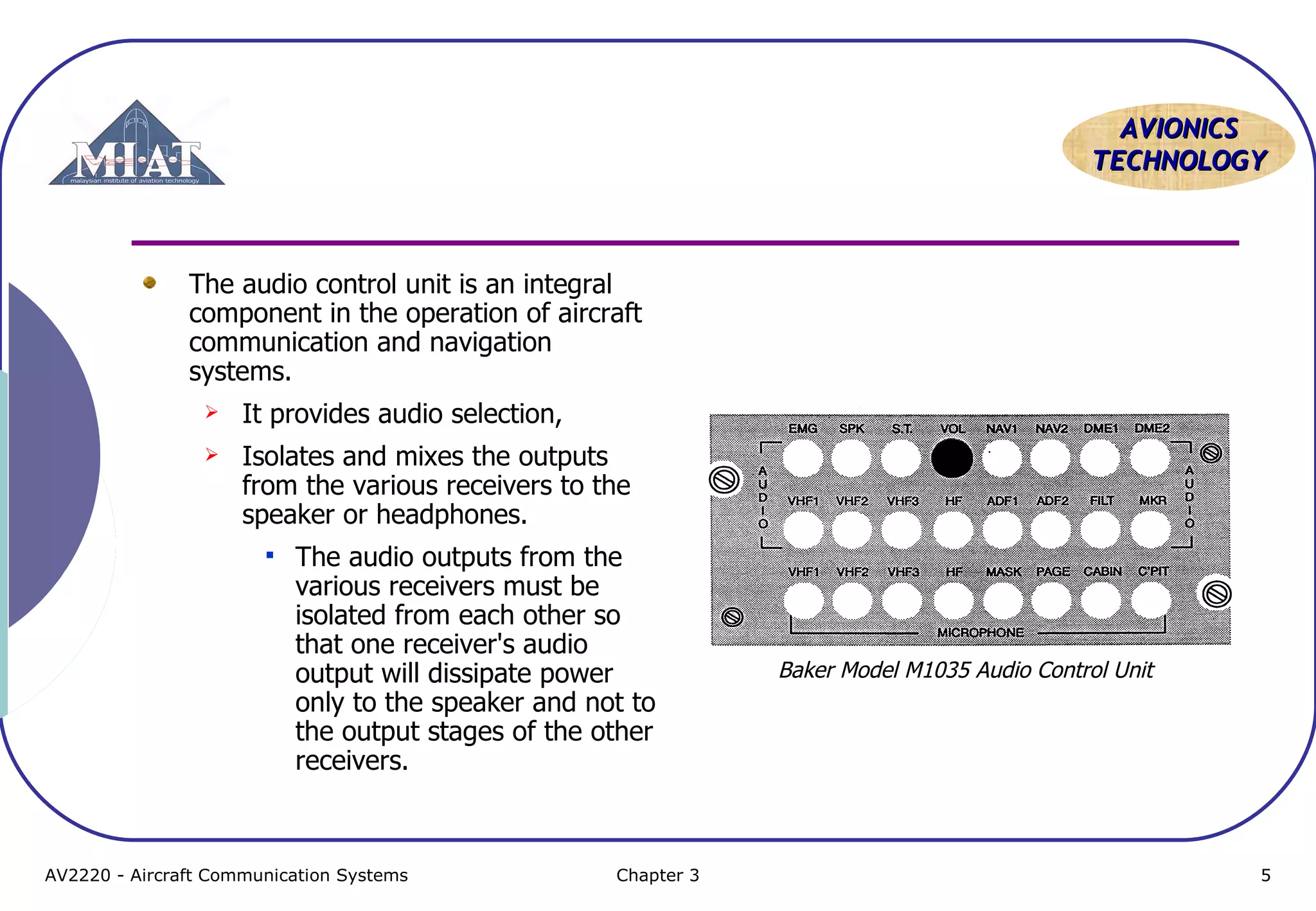 Aircraft Communication Topic 6 pa system | PDF