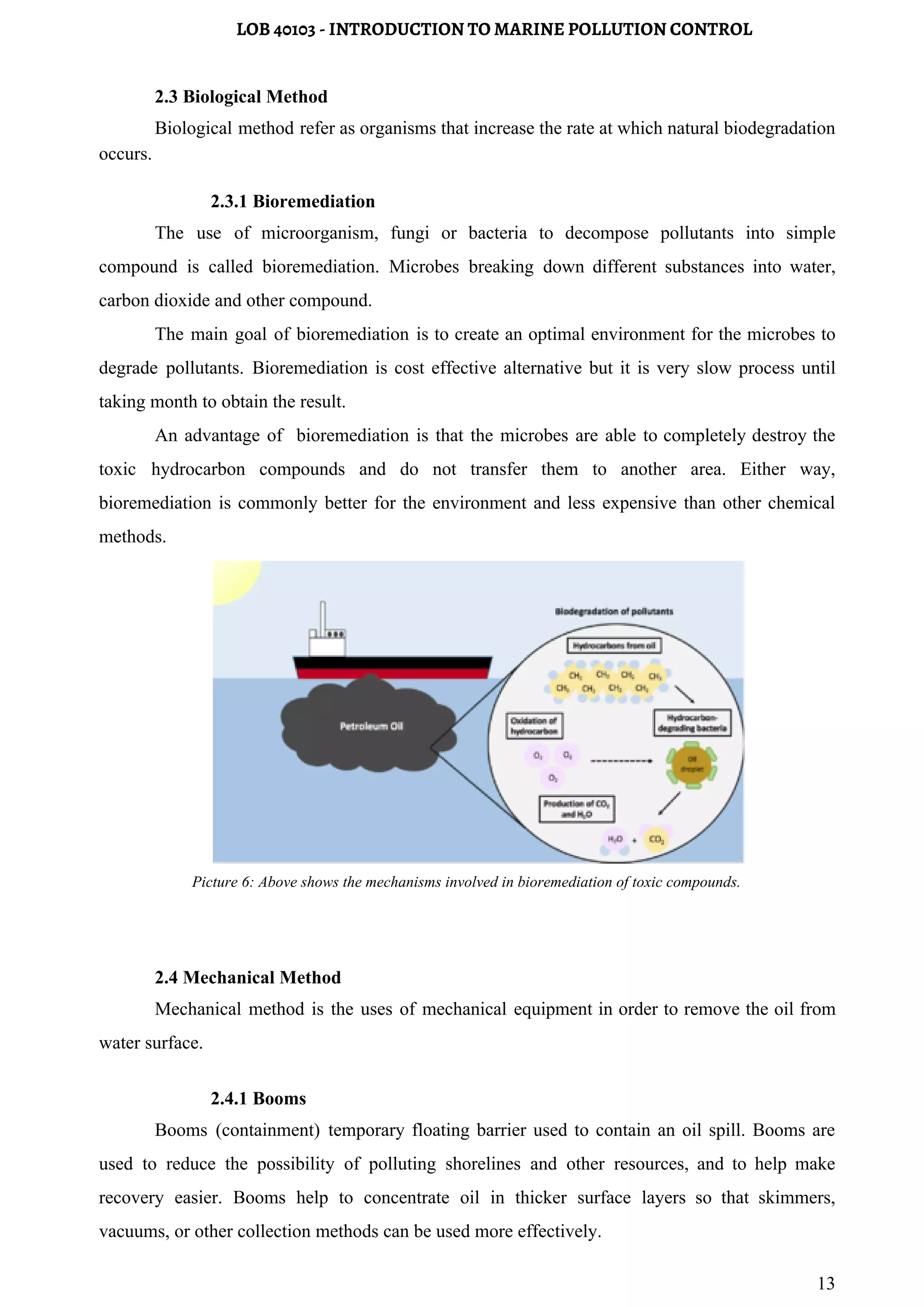 Oil Spill Clean up Operation | PDF
