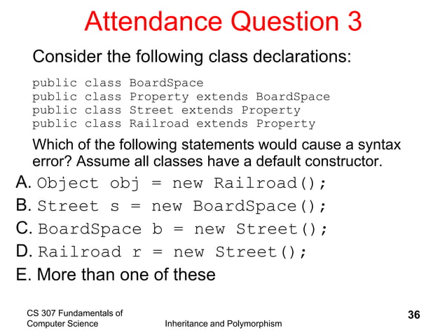 Topic6inheritanceAndPolymorphism.ppt | Free Download