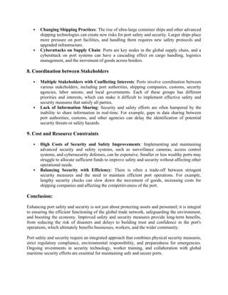 TOPIC 6 business PORT SAFETY AND SECURITY.docx