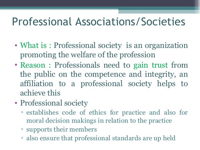 professional society