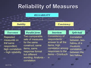 Topic 7 measurement in research | PPT