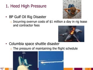 HBR - How to Avoid Catastrophe | PPTX