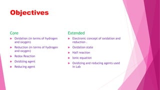 Topic 7 oxidation and reduction | PPTX