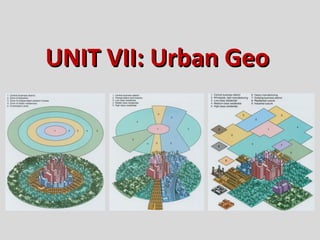 UNIT VII: Urban GeoUNIT VII: Urban Geo
 