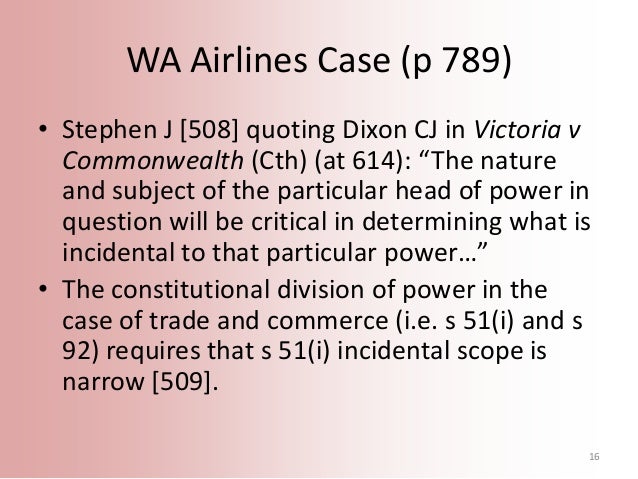 Constitutional Law Trade And Commerce Power