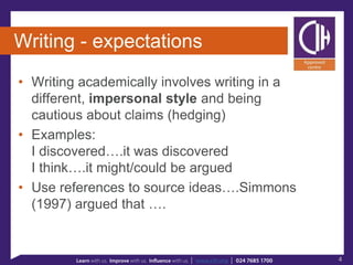 Writing for academic purposes | POTX