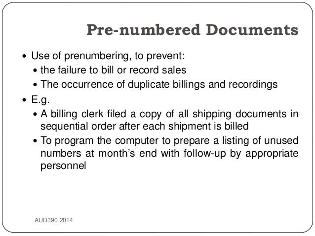 Topic 8 audit of revenue & receipts cycle + acc receivable