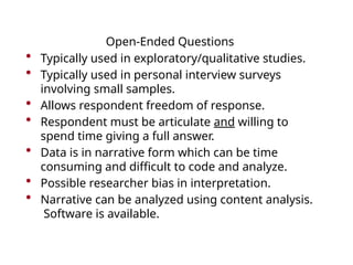 Topic 8 Questionnaire Designing -explore the essential principles ...