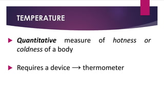 Temperature In Physics TOPIC 8 Temperature and Heat.pdf physics | PDF