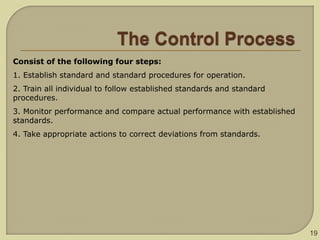 Establishment Controls 2015 DMC2523 Topic 8 the control process | PPTX