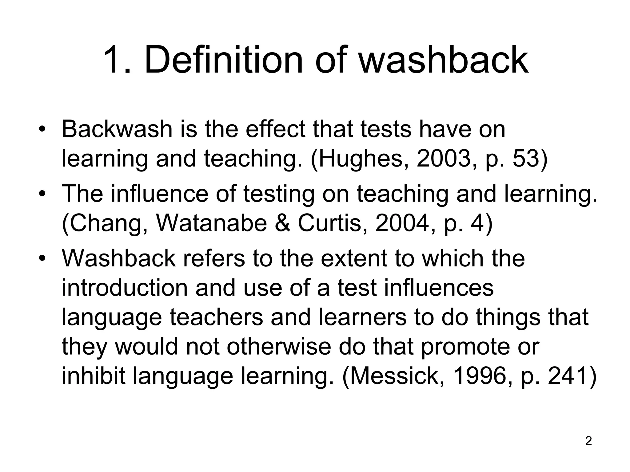 Washback Ppt
