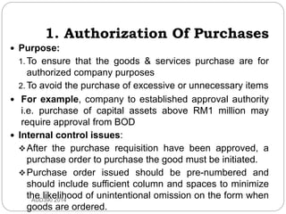 Topic 9 audit of purchase and payment cycle + acc payables | PPTX