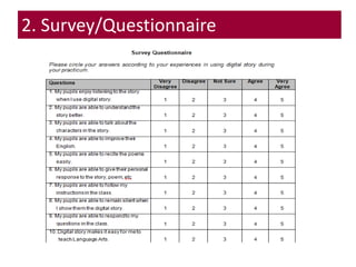 2. Survey/Questionnaire
 