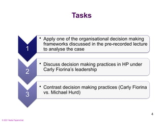 Organisation Decision Making - Case Study | PPTX