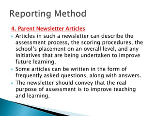 Topic 9 Reporting of Assessment Data | PPTX