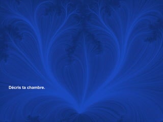 Décris ta chambre.  