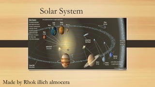 Solar System
Made by Rhok illich almocera
 