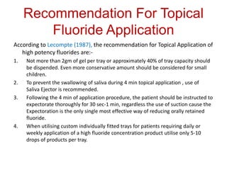 Topical fluorides-karan | PPTX