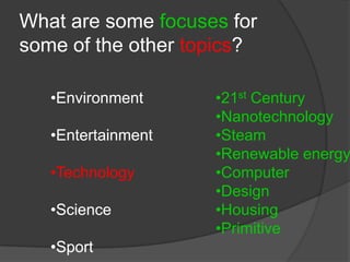 Topic, focus and thesis | PPTX