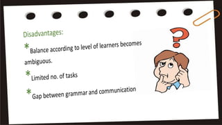 Topic and task based syllabus