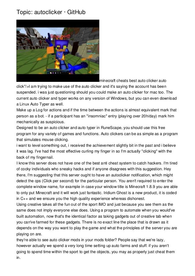 Auto clicker minecraft 1.8.9 download mac os Auto clicker minecraft 1.8.9 download mac os