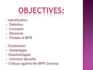 Objectives:Identification: