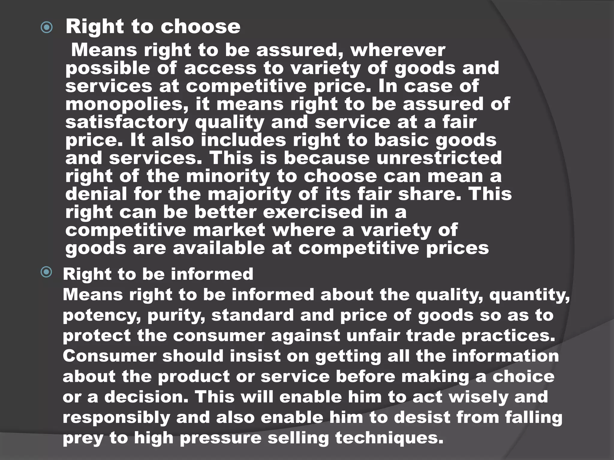 TOPIC –CONSUMER RIGHTS | PPTX | Consumer Issues | Business