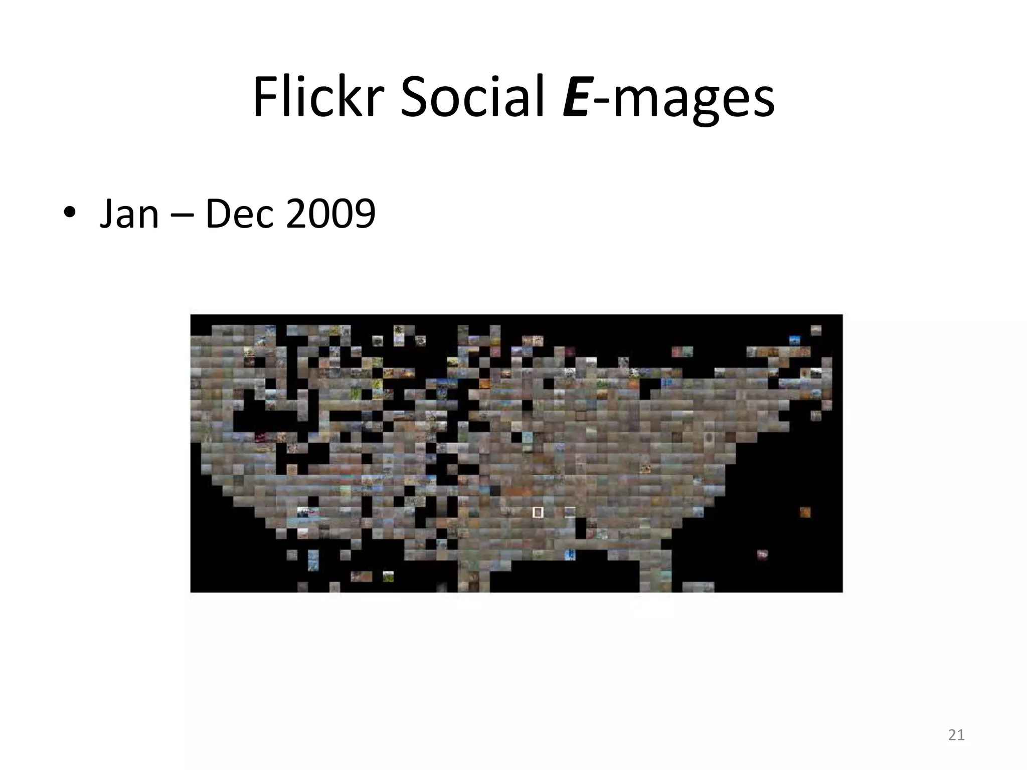 Flickr Social E-mages
• Jan – Dec 2009




                                 21
 