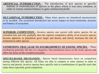 INTRODUCTION OF EXOTIC FISH SPECIES PPTX