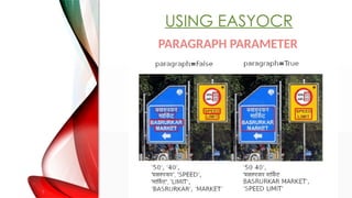 USING EASYOCR
PARAGRAPH PARAMETER
 
