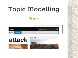 Topic Modelling
Search
 