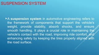 suspension system functions and components | PPTX