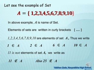 Rules of writing sets | PPTX