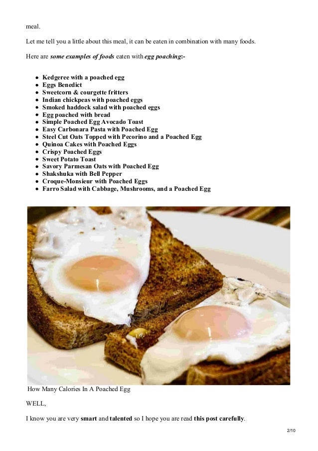 how many calories in a poached egg you can eat everyday