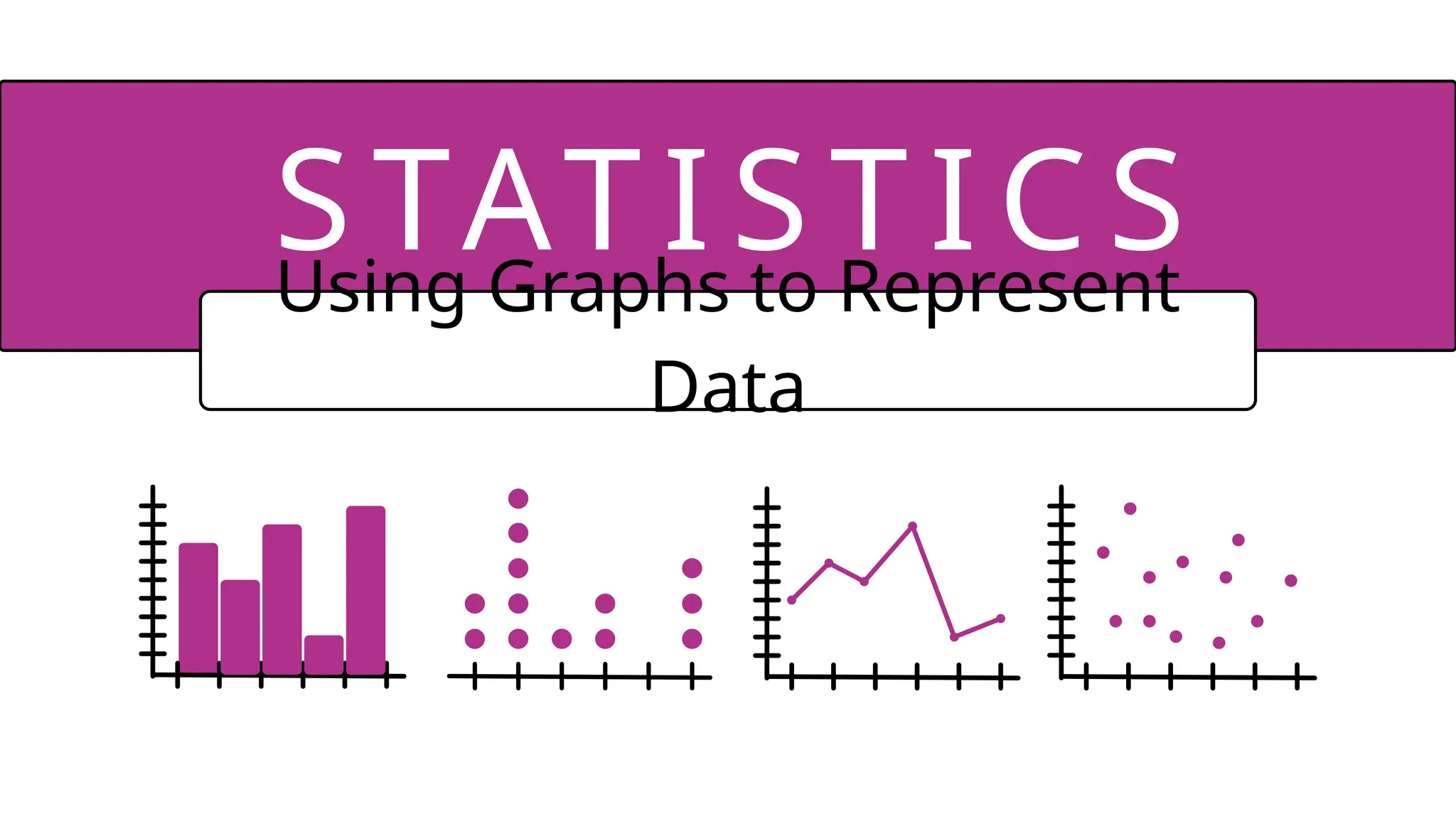 Using Graphs to Represent
Data
S TAT I S T I CS
 