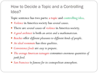 Topic sentence (ades) | PPT