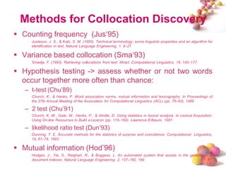 Chance Collocation Topics Modeling | PDF