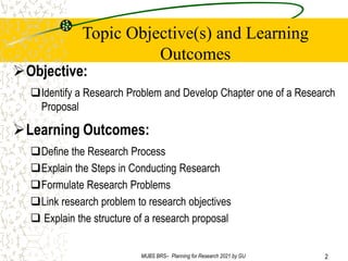 Comprehensive Guide to Planning and Conducting Research Proposals | PDF